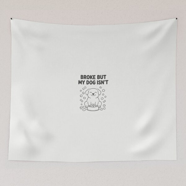 Item preview, Broke But My Dog Isn't Tote Bag | Funny Dog Owner Gift | Dog Mum Bag UK | Dog Dad Gift | Canvas Shopping Bag designed and sold by Exclusive-Marma.