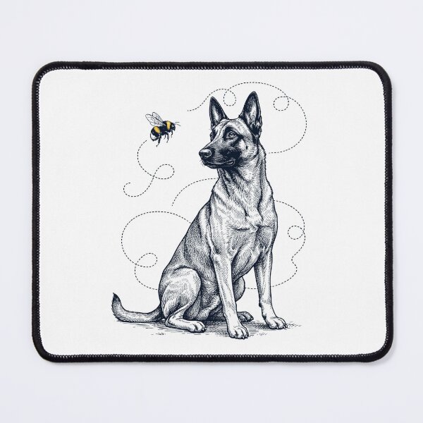 Item preview, Belgian Malinois Bumble Bee Honeybee Dog Lover designed and sold by Kimberley King Art  King Art.