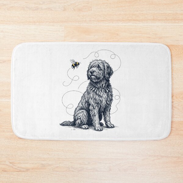 Item preview, Bergamasco Shepherd Bumble Bee Honeybee Dog Lover designed and sold by Kimberley King Art  King Art.