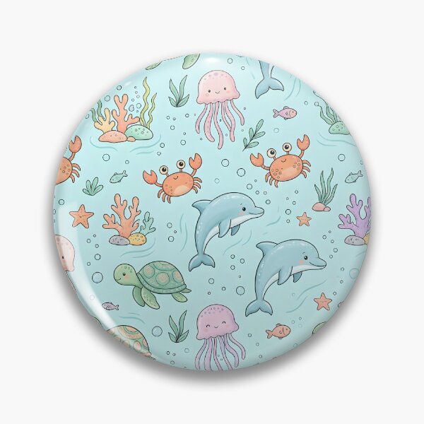 Item preview, Cute Ocean Creatures Seamless Pattern iPhone Case designed and sold by FestivityFinds.