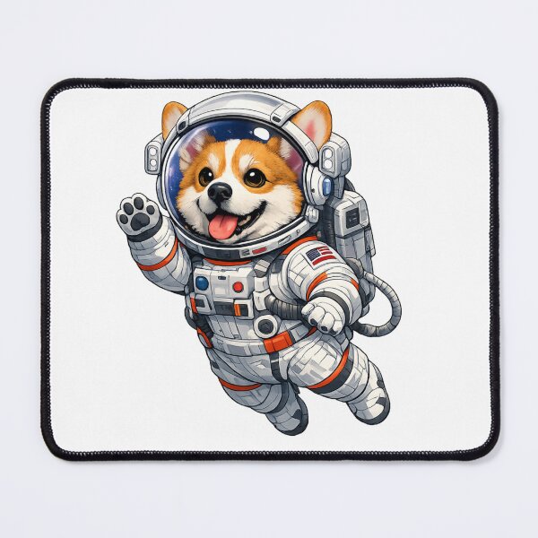 Item preview, Cute corgi dog in astronaut spacesuit floating in space designed and sold by ARIN2550.
