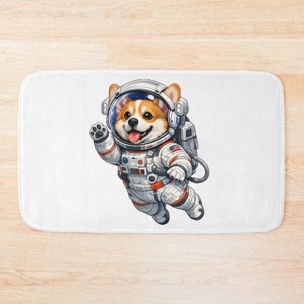 Item preview, Cute corgi dog in astronaut spacesuit floating in space designed and sold by ARIN2550.