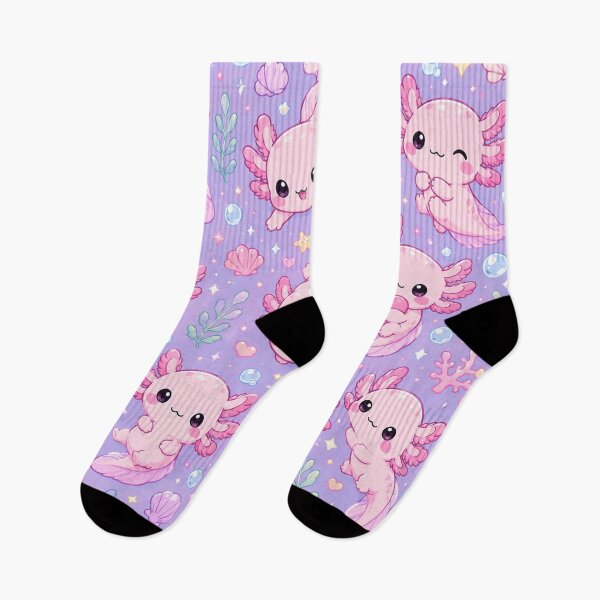 Item preview, Kawaii Pink Axolotl Pattern – Cute Pastel Axolotl Aesthetic Phone Case & Sticker Design designed and sold by RJACreative.
