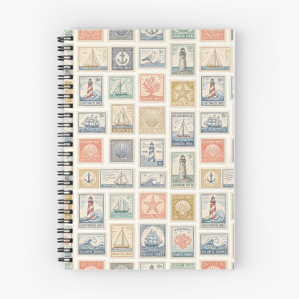 Item preview, Vintage Nautical Postage Stamp Pattern iPhone Case designed and sold by FestivityFinds.