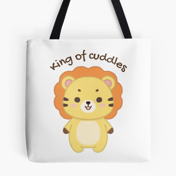 Item preview, King Of Cuddles Adorable Stitched Lion Plushie Art designed and sold by AursaArt.