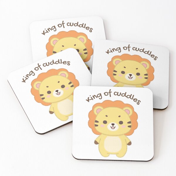 Item preview, King Of Cuddles Adorable Stitched Lion Plushie Art designed and sold by AursaArt.