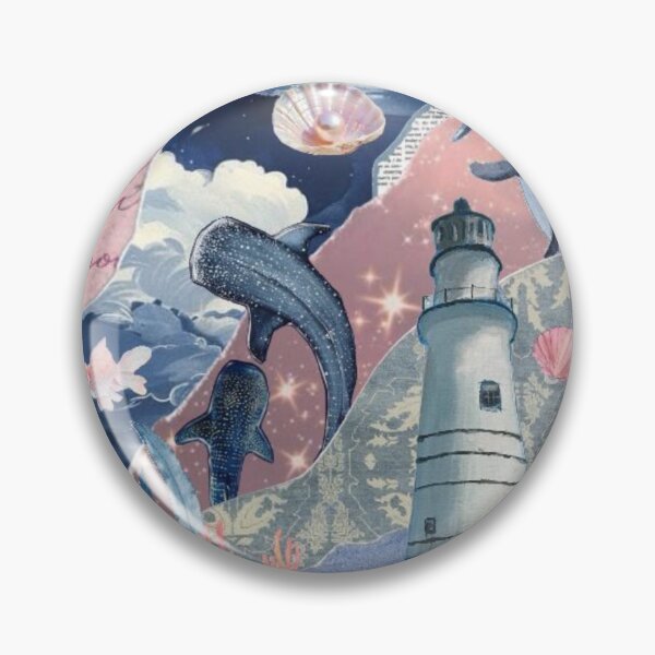 Item preview, Pink and Blue Ocean Collage designed and sold by Collage Gallery.
