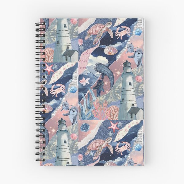 Item preview, Pink and Blue Ocean Collage designed and sold by Collage Gallery.