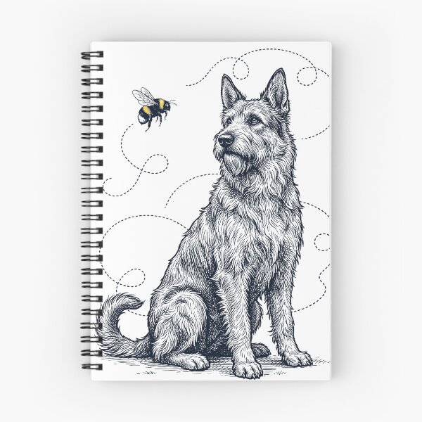 Item preview, Berger Picard Bumble Bee Honeybee Dog Lover designed and sold by Kimberley King Art  King Art.
