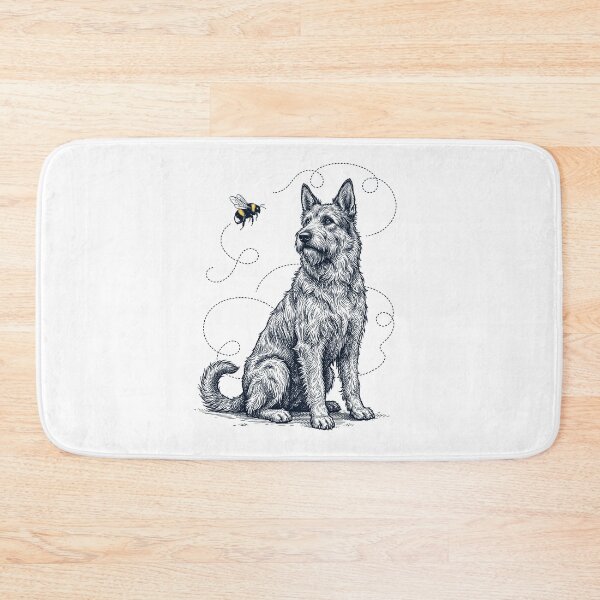 Item preview, Berger Picard Bumble Bee Honeybee Dog Lover designed and sold by Kimberley King Art  King Art.