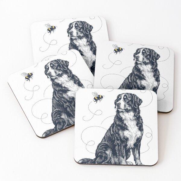 Item preview, Bernese Mountain Dog Bumble Bee Honeybee Dog Lover designed and sold by Kimberley King Art  King Art.