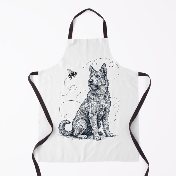 Item preview, Berger Picard Bumble Bee Honeybee Dog Lover designed and sold by Kimberley King Art  King Art.