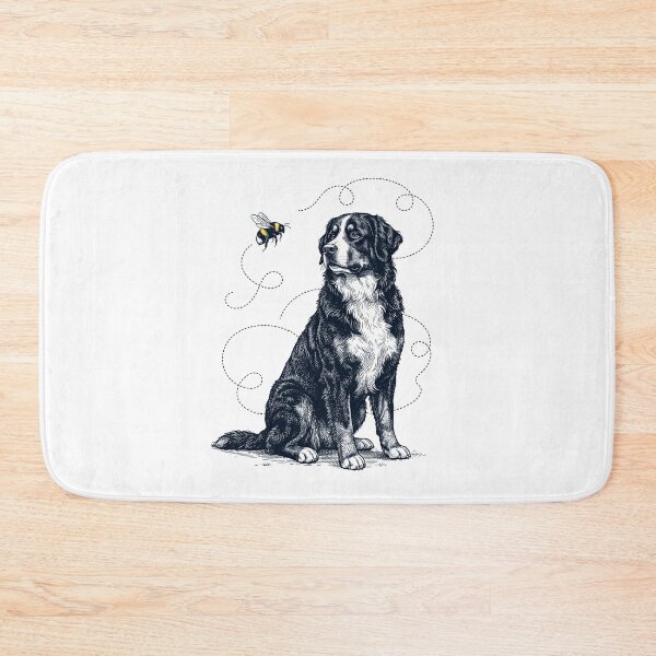 Item preview, Bernese Mountain Dog Bumble Bee Honeybee Dog Lover designed and sold by Kimberley King Art  King Art.