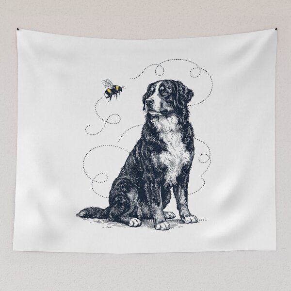 Item preview, Bernese Mountain Dog Bumble Bee Honeybee Dog Lover designed and sold by Kimberley King Art  King Art.