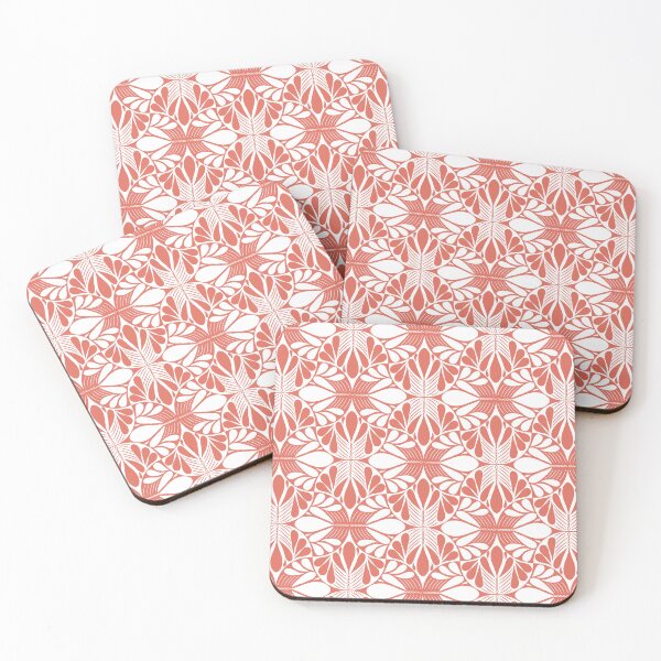 Item preview, Monochrome Folk Art Red Pattern designed and sold by Pinecone Place.