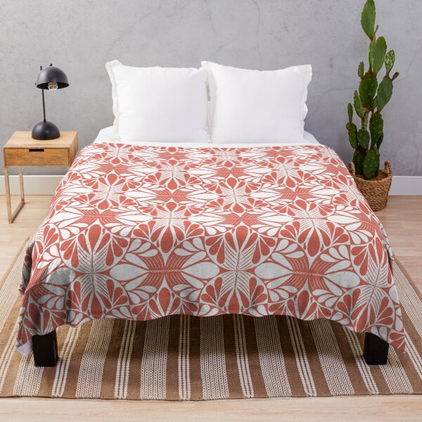 Item preview, Monochrome Folk Art Red Pattern designed and sold by Pinecone Place.