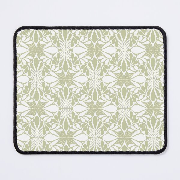 Item preview, Monochrome Folk Art Green Pattern designed and sold by Pinecone Place.