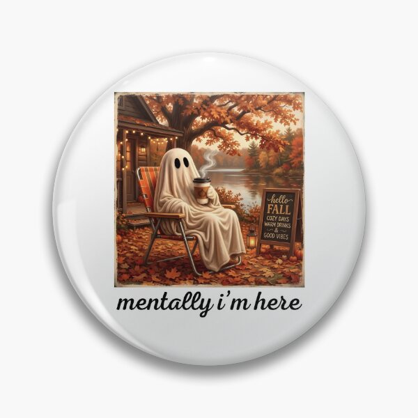 Item preview, Mentally I'm Here, Summerween Ghost designed and sold by ElizabethMorri2.