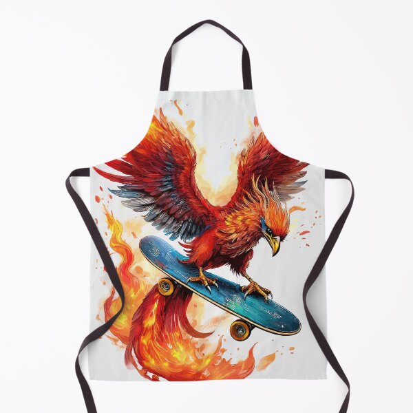Item preview, Flames of the Skateboard Phoenix designed and sold by bb-15artstudio.