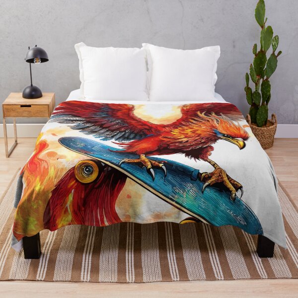 Item preview, Flames of the Skateboard Phoenix designed and sold by bb-15artstudio.
