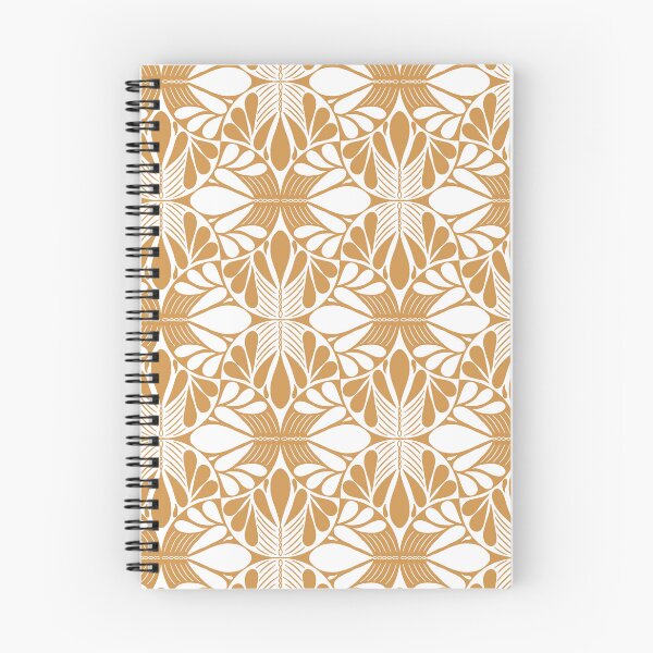 Item preview, Monochrome Folk Art Gold Pattern designed and sold by Pinecone Place.