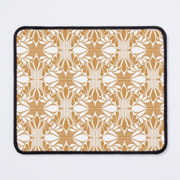 Item preview, Monochrome Folk Art Gold Pattern designed and sold by Pinecone Place.