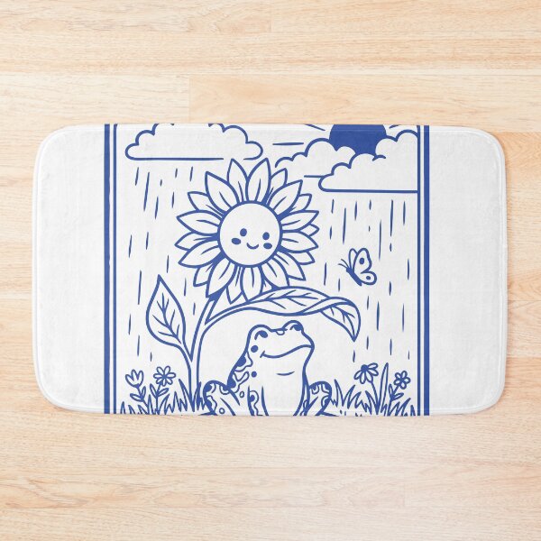 Item preview, no rain no flowers cute frog illustration designed and sold by fish-eye.