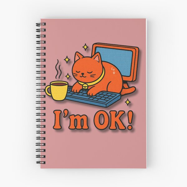 Item preview, I’m OK Cute Working Cat Kawaii Office Graphic Tee designed and sold by Mousy17.
