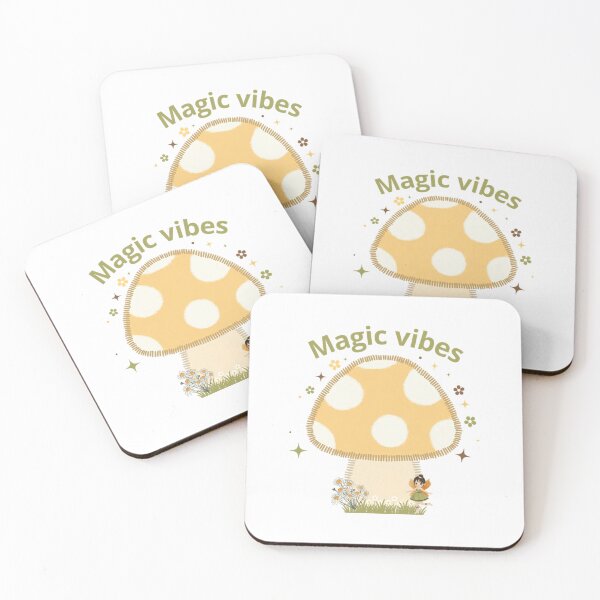 Item preview, Magic Vibes Stitched Mushroom And Fairy Art designed and sold by AursaArt.