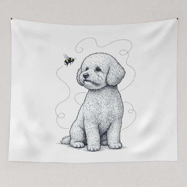 Item preview, Bichon Frise Bumble Bee Honeybee Dog Lover designed and sold by Kimberley King Art  King Art.