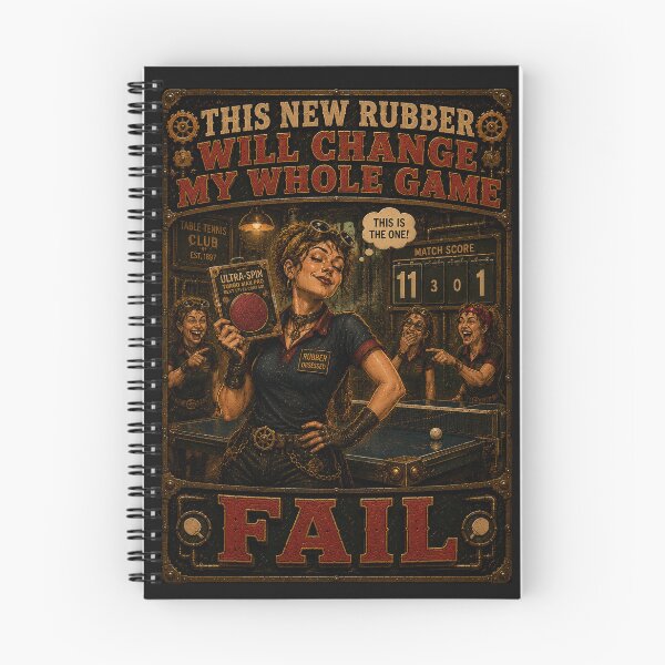 Item preview, This New Rubber Will Change My Whole Game - Female Table Tennis Meme designed and sold by Altered Art By Steve.