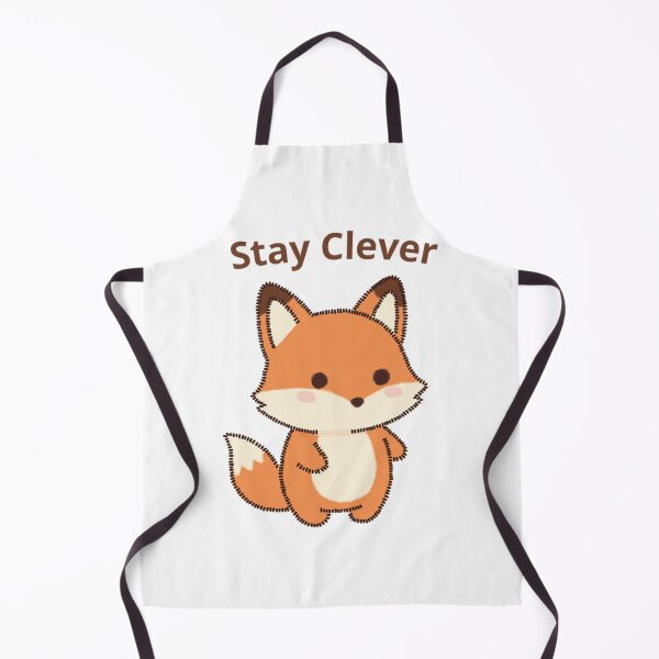 Item preview, Cute Patchwork Fox Stay Clever Woodland Art designed and sold by AursaArt.