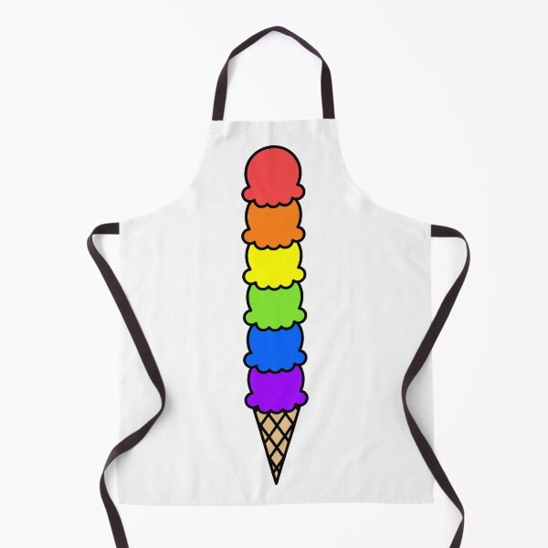 Item preview, Rainbow Ice Cream Cone designed and sold by DiscoCherryShop.