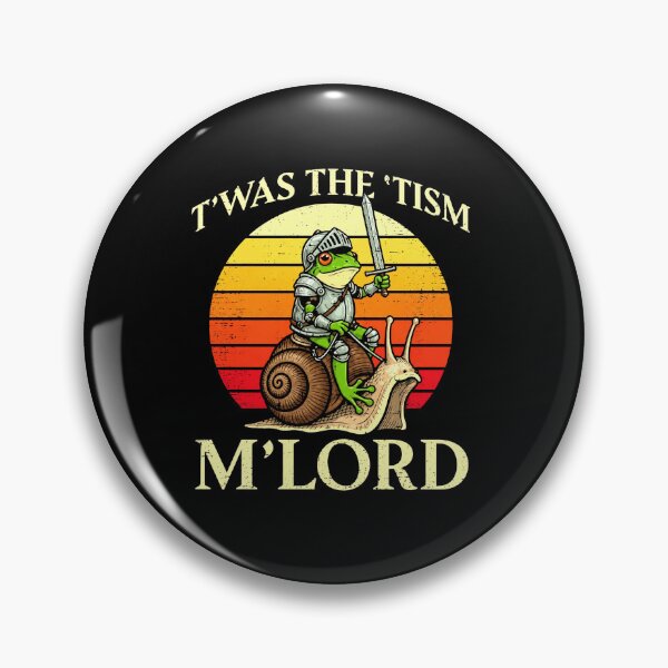 Item preview, T’Was The ’Tism M’Lord Medieval Frog Knight Snail Design designed and sold by MiALopezArt.