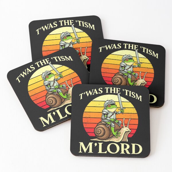 Item preview, T’Was The ’Tism M’Lord Medieval Frog Knight Snail Design designed and sold by MiALopezArt.