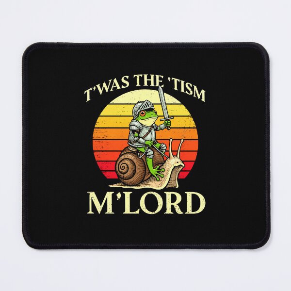 Item preview, T’Was The ’Tism M’Lord Medieval Frog Knight Snail Design designed and sold by MiALopezArt.