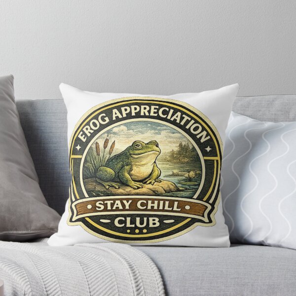 Item preview, Frog Appreciation Club Sticker | Stay Chill Badge | Cute Frog Lover Design | Cottagecore Nature Emblem designed and sold by MrDev.