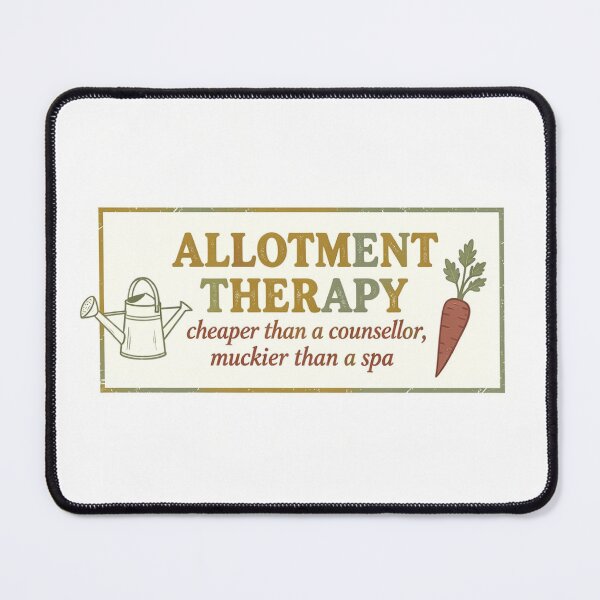 Item preview, Allotment Therapy Shirt | Funny Gardening Gift UK | Gardener Tee | Plant Lover | Therapeutic Gardening designed and sold by Exclusive-Marma.
