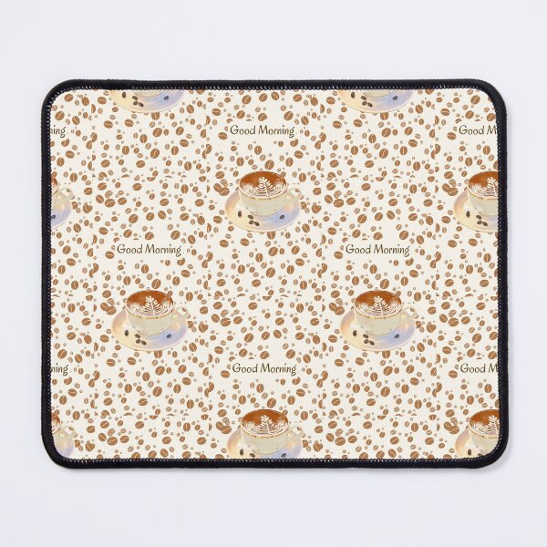 Item preview, Good Morning Coffee Latte Art Aesthetic Pattern designed and sold by Akira Design Store.