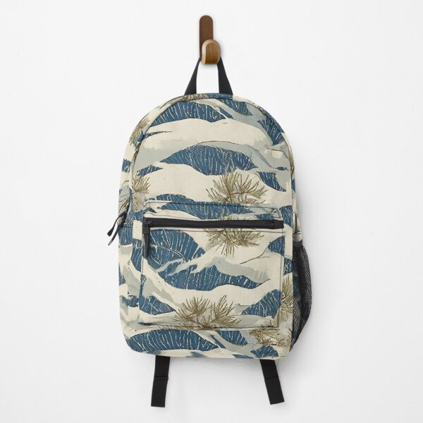 Item preview, Japanese Ocean Waves and Pine Branches Seamless Pattern Desk Mat designed and sold by FestivityFinds.