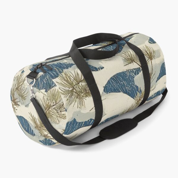 Item preview, Japanese Ocean Waves and Pine Branches Seamless Pattern Desk Mat designed and sold by FestivityFinds.