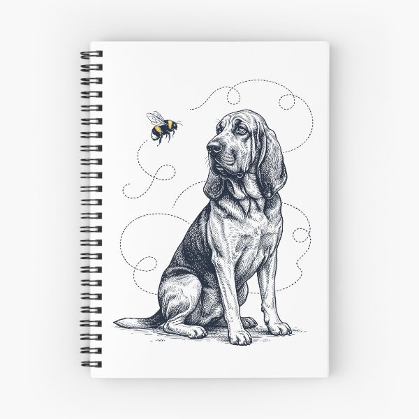 Artikelvorschau, Bluthund Hummel Honigbiene Hundeliebhaber entworfen und verkauft von Kimberley King Art King Art.