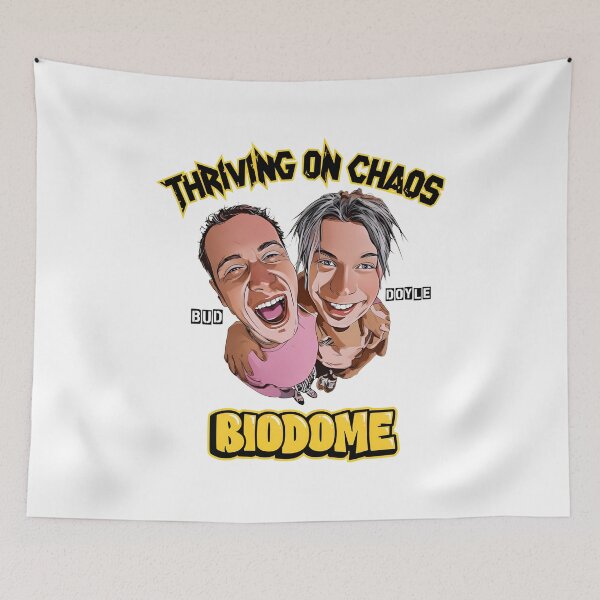 Item preview, Chaos Thrive Portrait Duo Graphic Apparel Item designed and sold by NeonMashup.