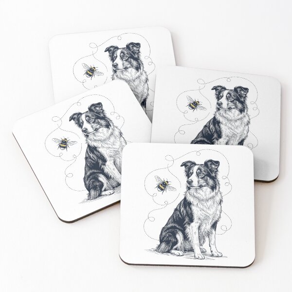 Item preview, Border Collie Bumble Bee Honeybee Dog Lover designed and sold by Kimberley King Art  King Art.