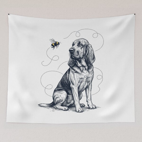 Item preview, Bloodhound Bumble Bee Honeybee Dog Lover designed and sold by Kimberley King Art  King Art.