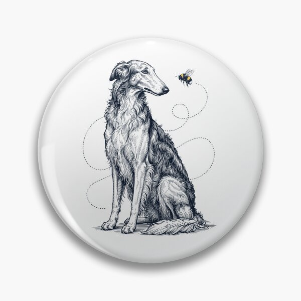 Item preview, Borzoi Bumble Bee Honeybee Dog Lover designed and sold by Kimberley King Art  King Art.