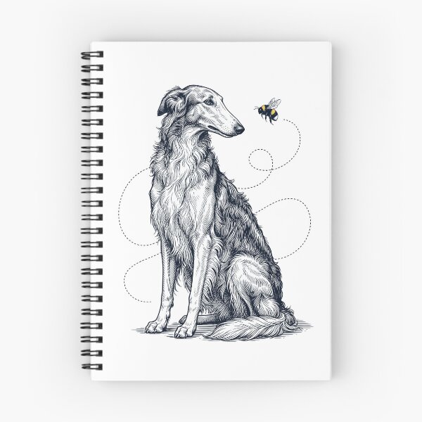 Item preview, Borzoi Bumble Bee Honeybee Dog Lover designed and sold by Kimberley King Art  King Art.