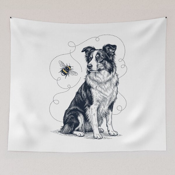 Item preview, Border Collie Bumble Bee Honeybee Dog Lover designed and sold by Kimberley King Art  King Art.