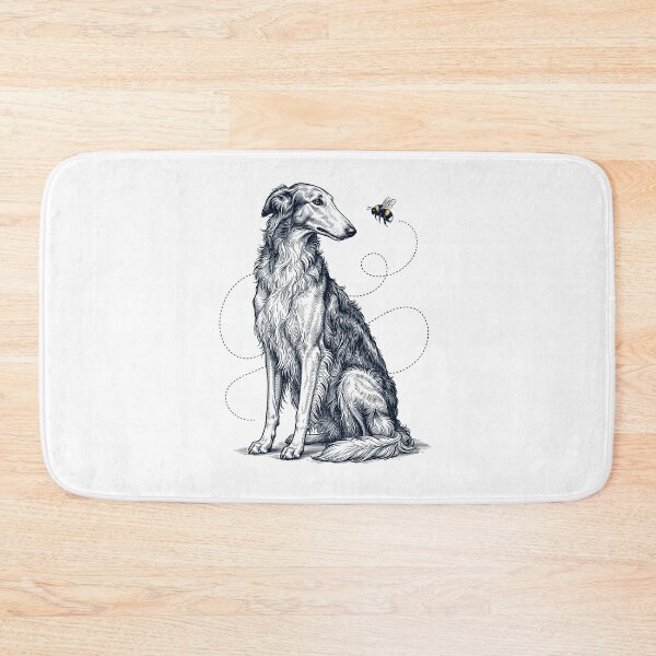 Item preview, Borzoi Bumble Bee Honeybee Dog Lover designed and sold by Kimberley King Art  King Art.
