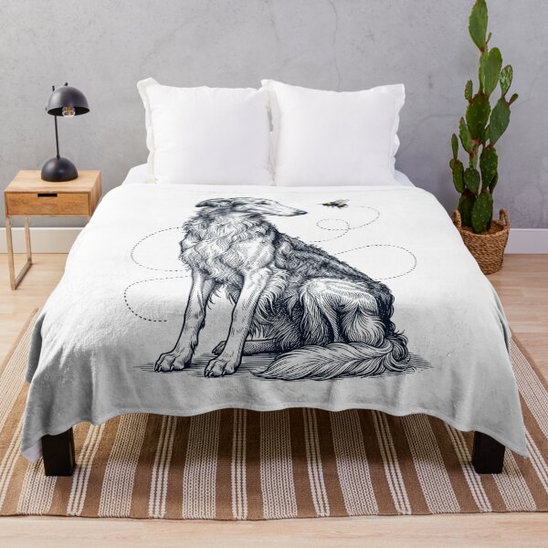 Item preview, Borzoi Bumble Bee Honeybee Dog Lover designed and sold by Kimberley King Art King Art.